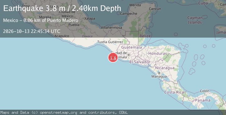 Map of OFFSHORE CHIAPAS, MEXICO