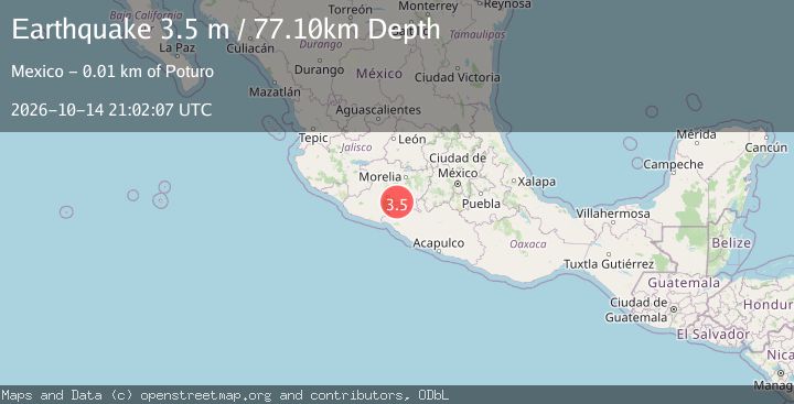 Map of MICHOACAN, MEXICO