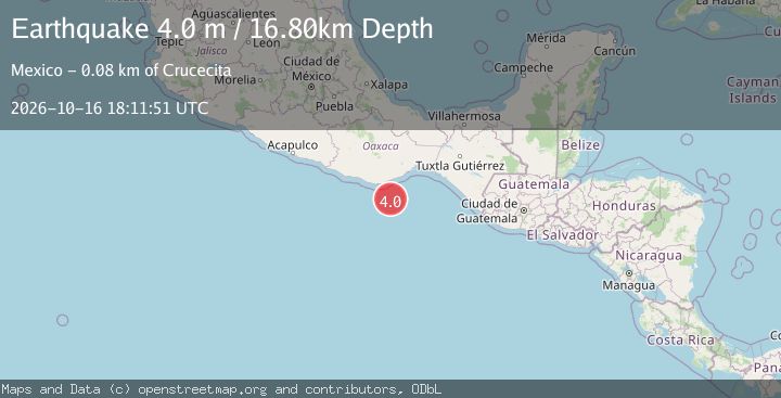 Map of OFFSHORE OAXACA, MEXICO