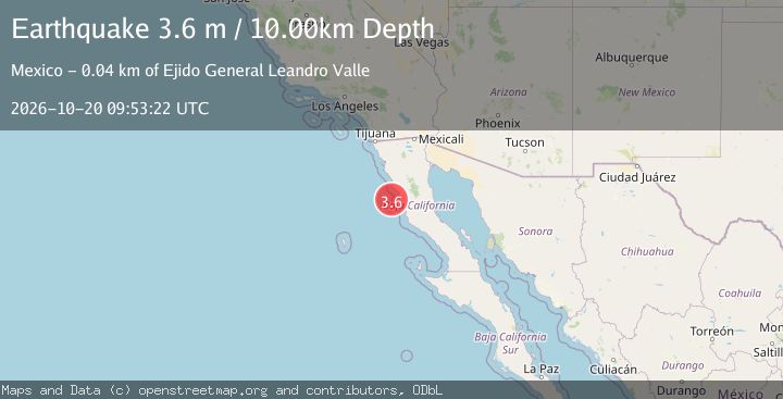 Map of OFFSHORE BAJA CALIFORNIA, MEXICO