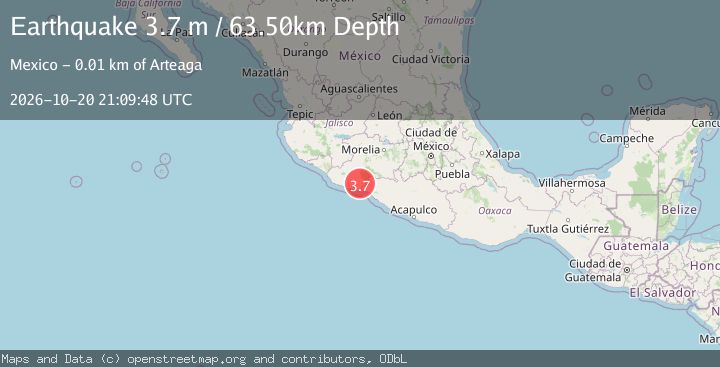 Map of MICHOACAN, MEXICO