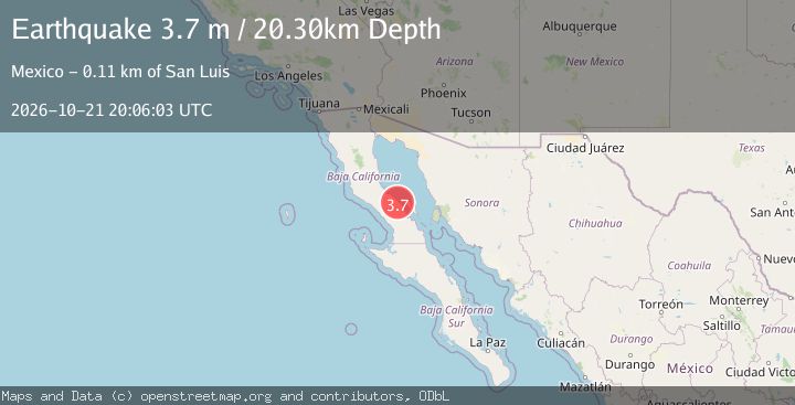 Map of BAJA CALIFORNIA, MEXICO