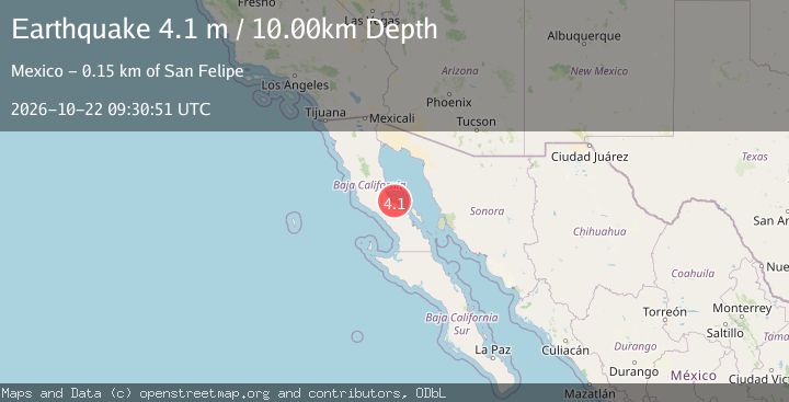 Map of BAJA CALIFORNIA, MEXICO