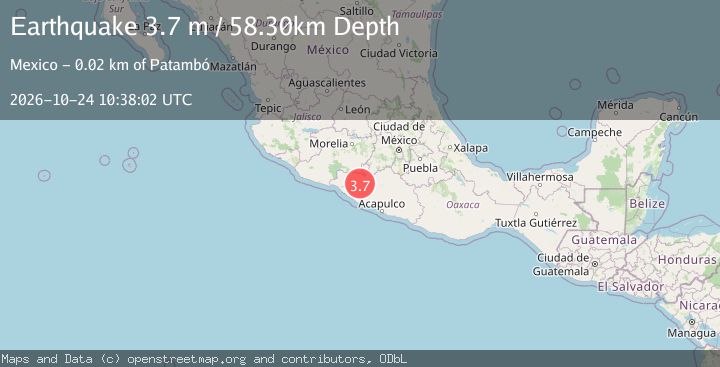 Map of GUERRERO, MEXICO