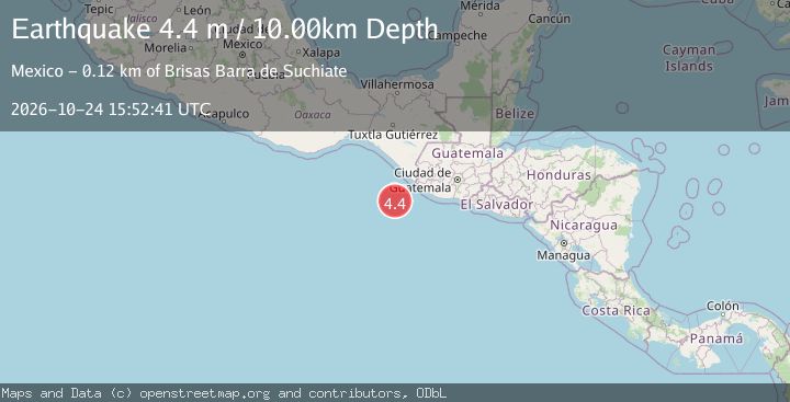 Map of OFF COAST OF CHIAPAS, MEXICO
