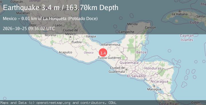 Map of OAXACA, MEXICO
