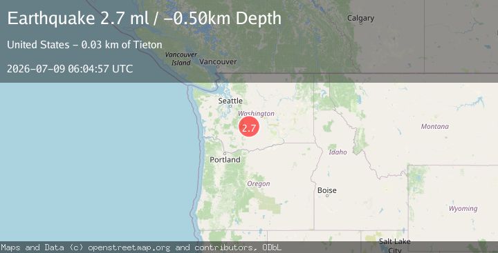 Map of WASHINGTON