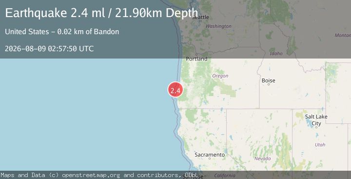 Map of OFFSHORE OREGON