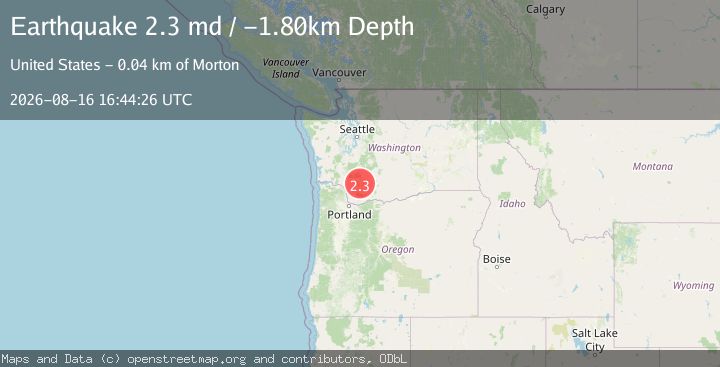 Map of MT. ST. HELENS AREA, WASHINGTON
