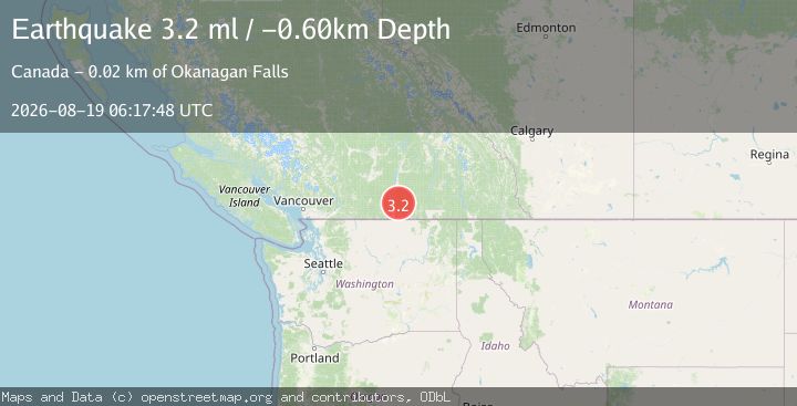 Map of BRITISH COLUMBIA, CANADA