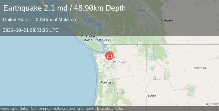 Map of SEATTLE-TACOMA AREA, WASHINGTON