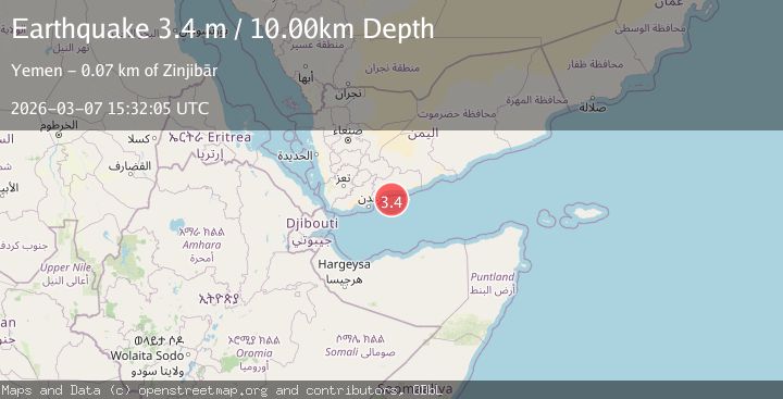 Map of NEAR THE COAST OF YEMEN