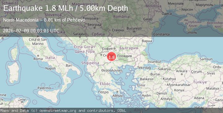 Map of Northwestern Balkan Region