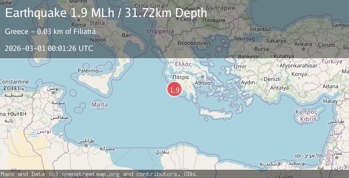 Map of Southern Greece
