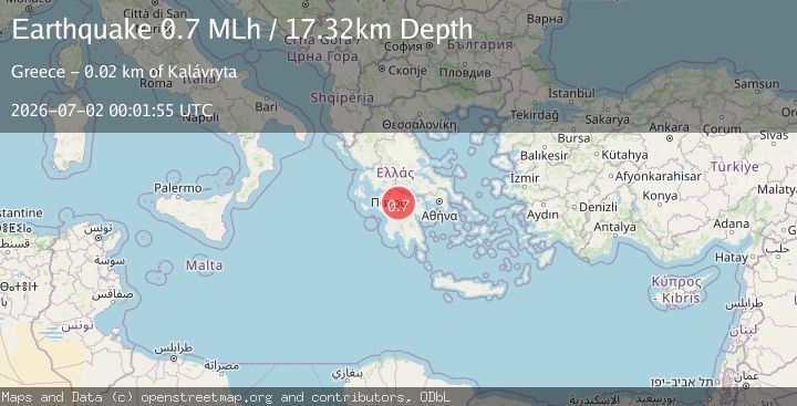 Map of Southern Greece