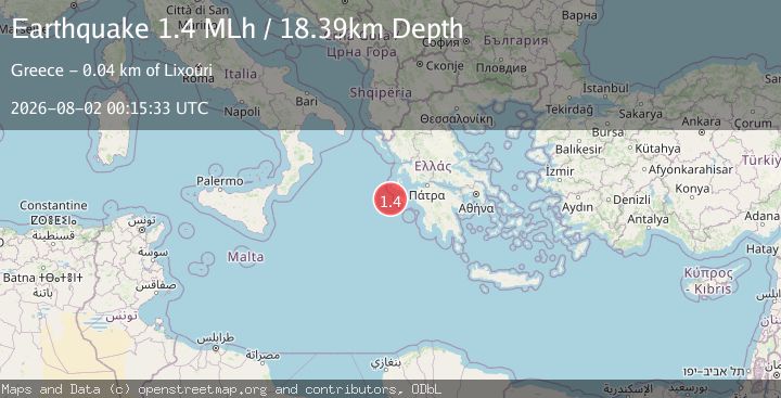 Map of Ionian Sea