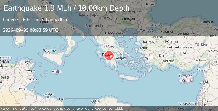 Map of Southern Greece