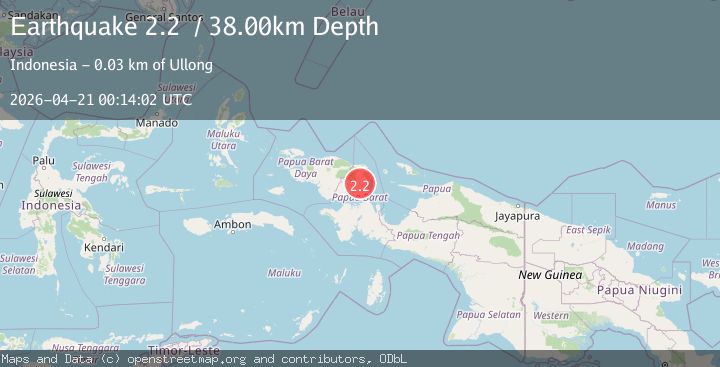 Map of West Papua Region, Indonesia