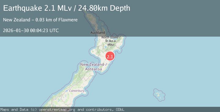 Map of North Island, New Zealand