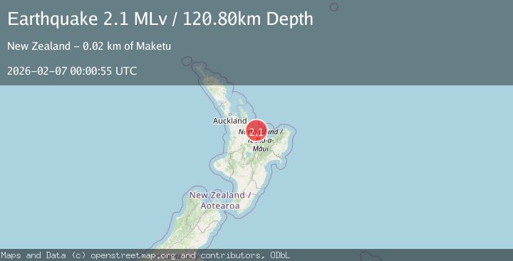 Map of North Island, New Zealand