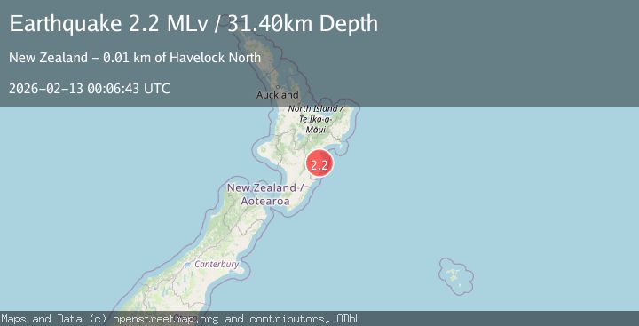 Map of North Island, New Zealand