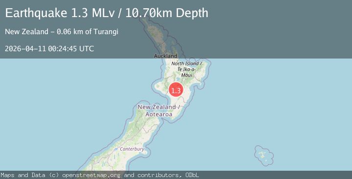 Map of North Island, New Zealand