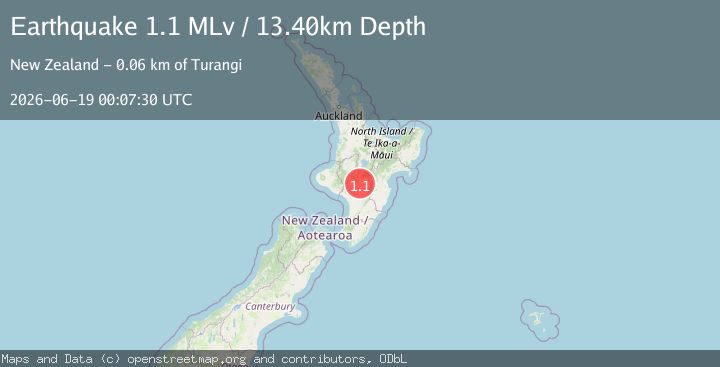 Map of North Island, New Zealand