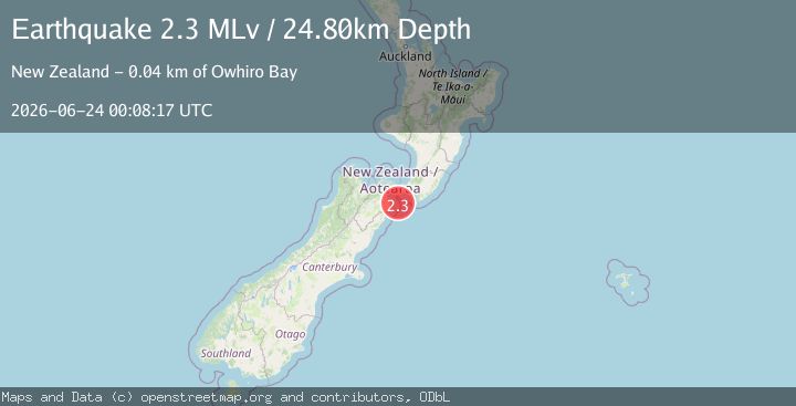 Map of Cook Strait, New Zealand
