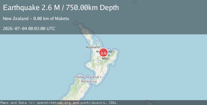 Map of North Island, New Zealand