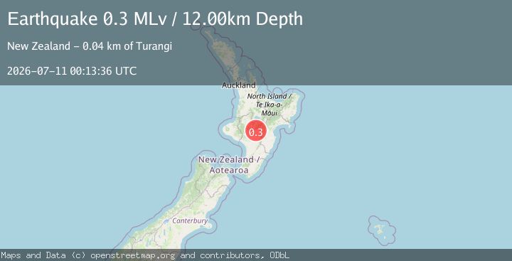 Map of North Island, New Zealand