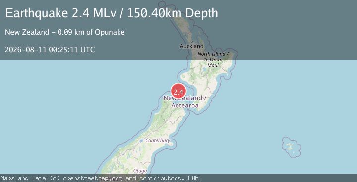 Map of Cook Strait, New Zealand