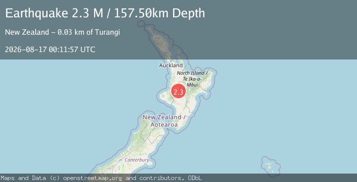 Map of North Island, New Zealand