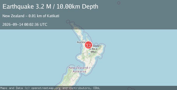 Map of North Island, New Zealand