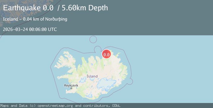 Map of Iceland Region
