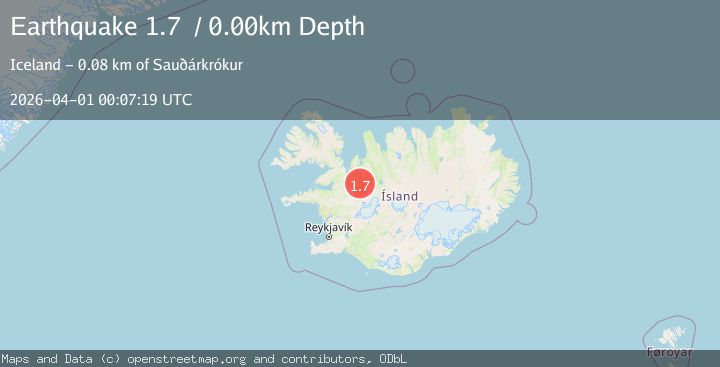 Map of Iceland