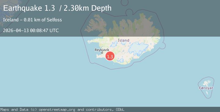 Map of Iceland