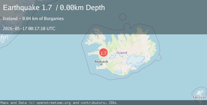 Map of Iceland