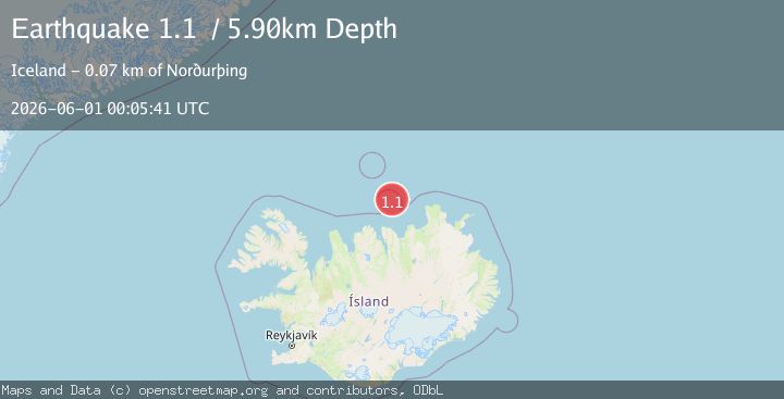 Map of Iceland Region