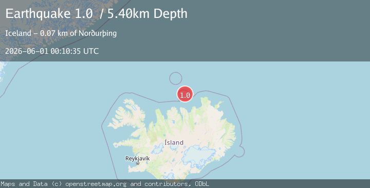 Map of Iceland Region