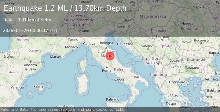 Map of Central Italy