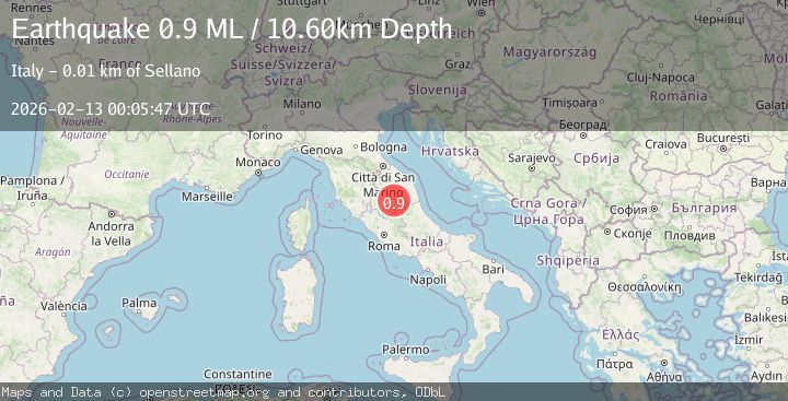 Map of Central Italy