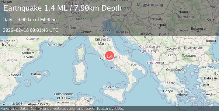 Map of Southern Italy