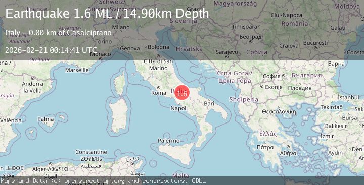 Map of Southern Italy