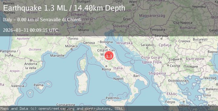 Map of Central Italy