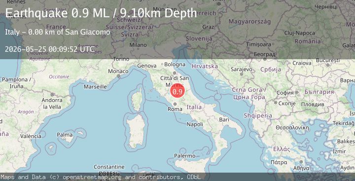 Map of Central Italy