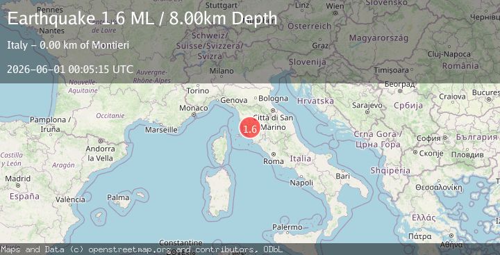 Map of Central Italy