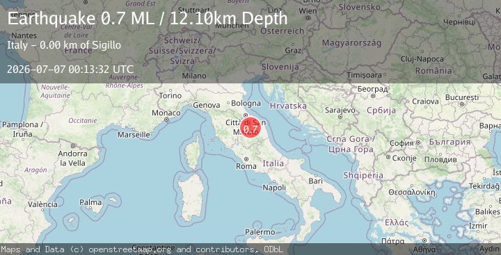 Map of Central Italy