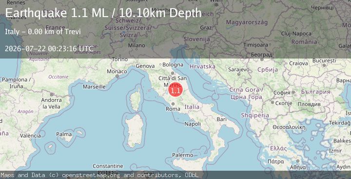 Map of Central Italy
