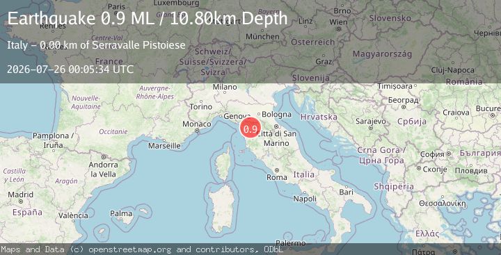 Map of Central Italy