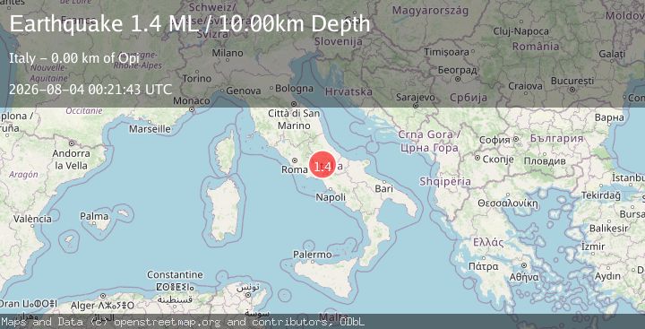 Map of Southern Italy